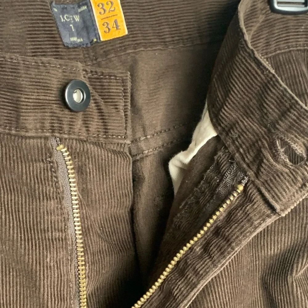 J. Crew Men Size 32 Brown Slim Straight Corduroy Pants‎